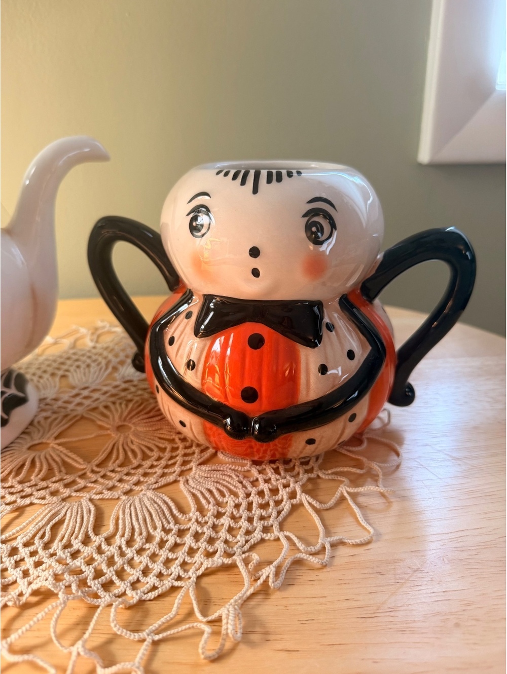 Johanna Parker Halloween Teapot and Spider Mug Set - Picture 2 of 6